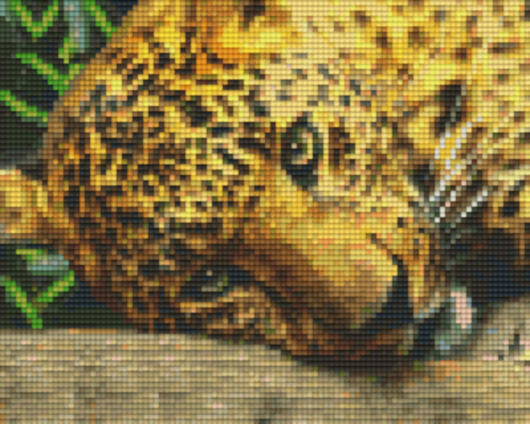 Leopard Four [4] Baseplates Pixelhobby Mini Mosaic Art Kit image 0